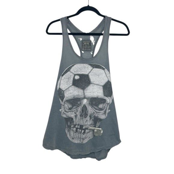 RARE ALLSAINTS 12th Man Soccer Referee gray Vest Tank Top size 10 - Picture 16 of 16